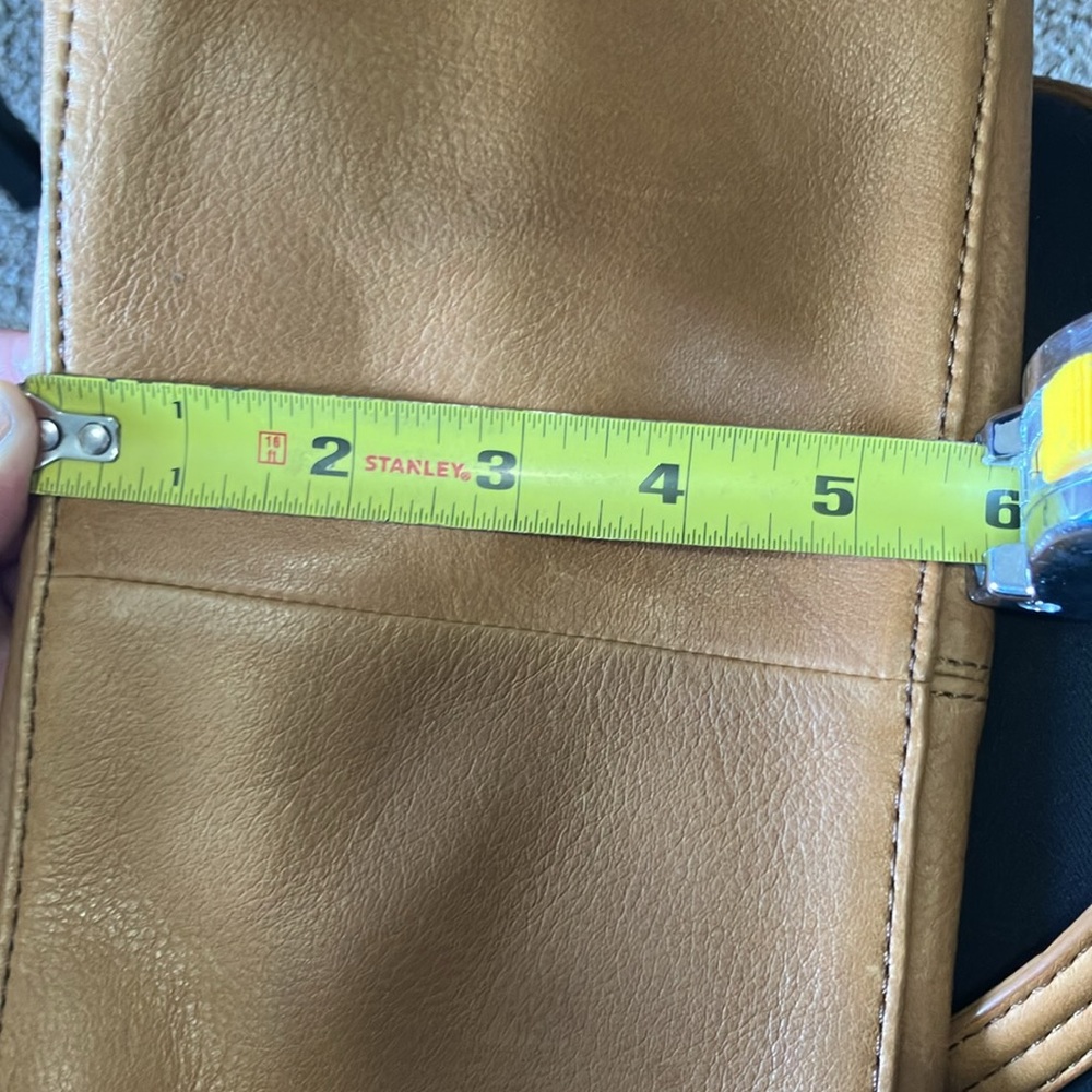 American Leather Company Val Perfect Satchel Cafe Latte Smooth Shoulder bag - Picture 7 of 10